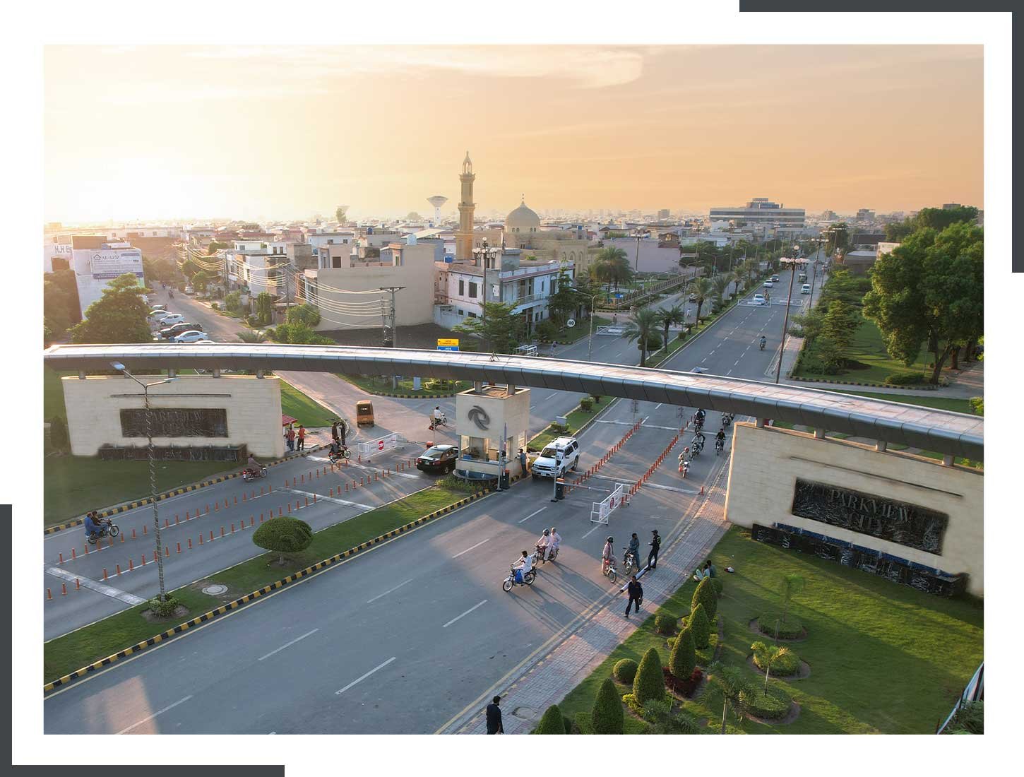 ParkView City Lahore gated entrance