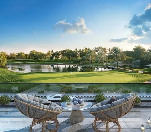 Landscaped park at ParkView City Lahore